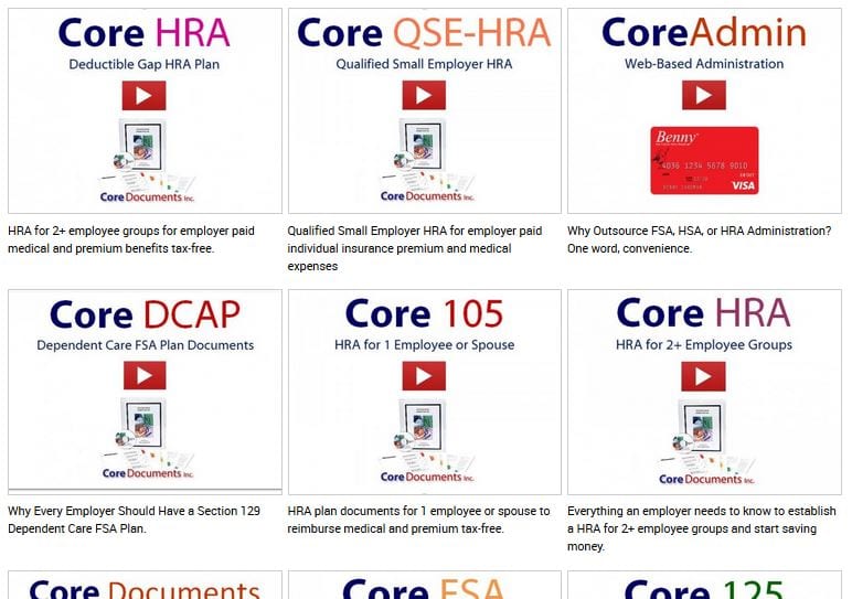 Simple Solutions for Section 125 and HRA Plans -- Videos