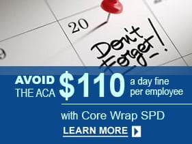 ACA Required Wrap SPD Plan Document for group health insurance