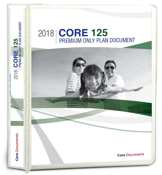 The Core 125 plan document package from Core Documents helps employers easily meet the IRS Section 125 Plan Document Requirement to pre-tax benefits.