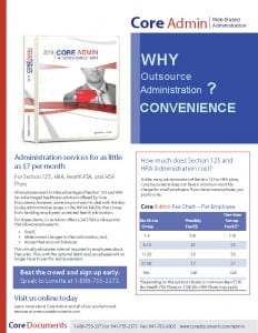 Core Administration for FSA - HSA - HRA Plans