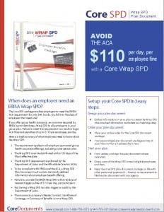 $99 Wrap SPD Plan Document required for all group health plans.