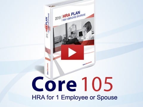 core 105 HRA for 1 employee or spouse